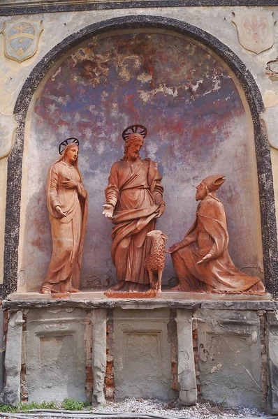 Firenze Italia 2016 Giugno Statue San Giovanni Del Cortile Calza — Foto Stock