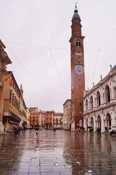 Vicenza Italien 2017 Dezember Signori Square — Stockfoto