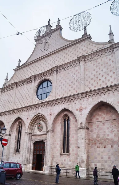 Vicenza Italia Diciembre 2017 Fachada Catedral — Foto de Stock