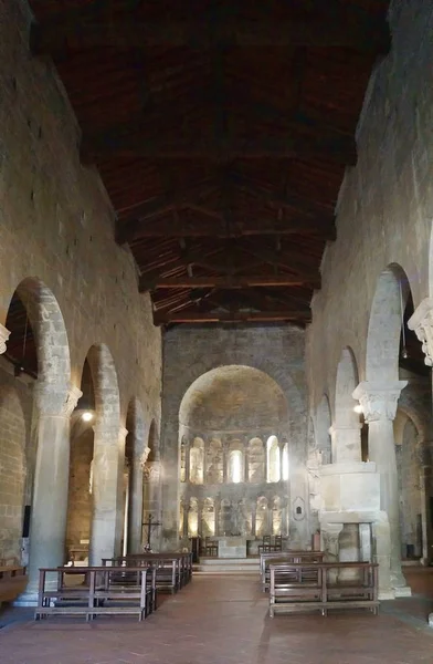 Gropina Italie Janvier 2018 Intérieur Église San Pietro — Photo