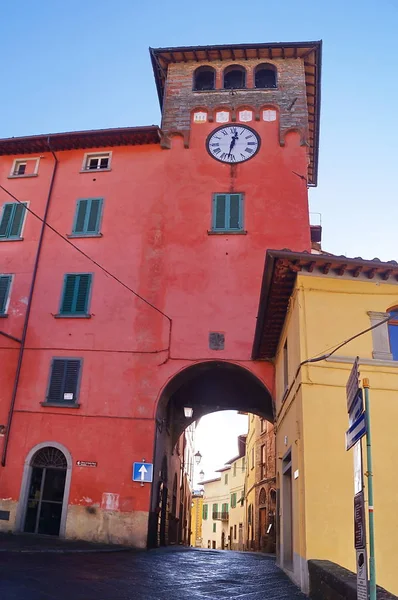 Puerta Del Reloj Loro Ciuffenna Toscana Italia — Foto de Stock