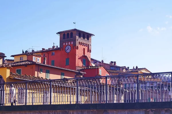 Hodiny Gate Loro Ciuffenna Toskánsko Itálie — Stock fotografie