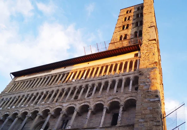 Santa Maria Della Pieve Arezzo Tuscany Italy — Stock Photo, Image