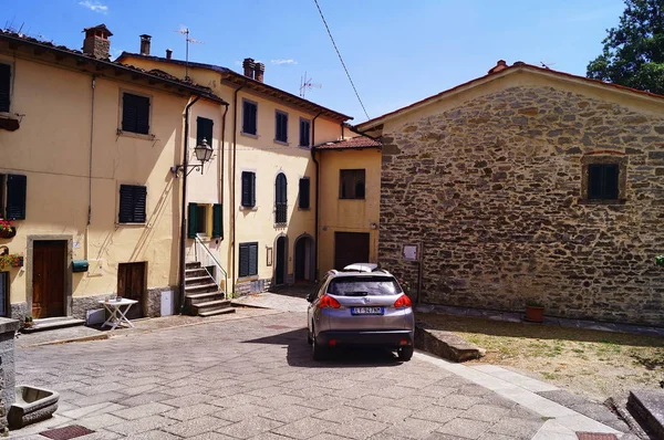 Blick Auf Das Dorf Moggiona Toskana Italien — Stockfoto