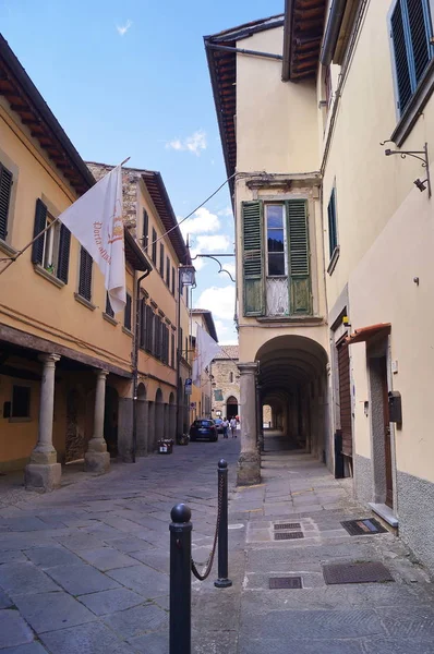 Cavour Street Den Gamla Staden Poppi Toscana Italien — Stockfoto