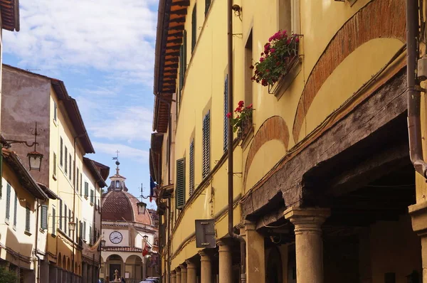 Cavour Street Den Gamla Staden Poppi Toscana Italien — Stockfoto