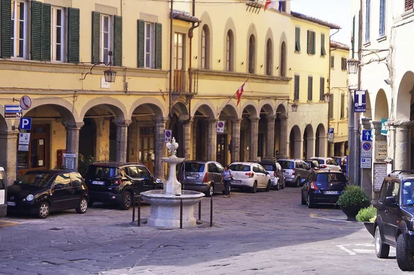Cavour Straße Der Altstadt Von Poppi Toskana Italien — Stockfoto