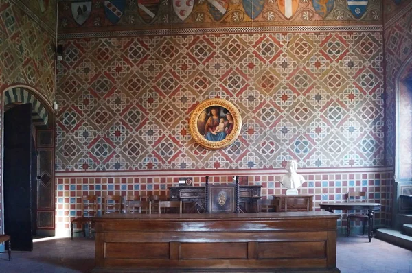 Salle Conseil Château Poppi Toscane Italie — Photo