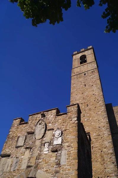 Detalhe Castelo Conti Guidi Poppi Toscana Itália — Fotografia de Stock