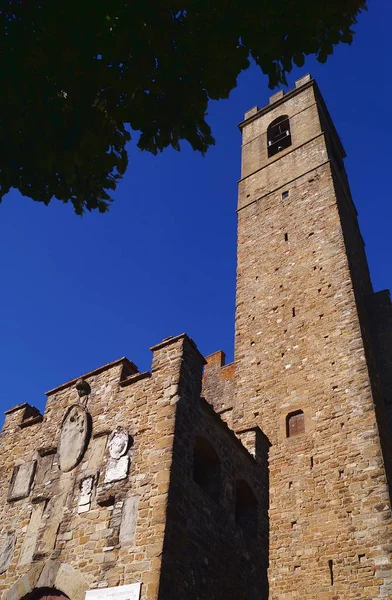 Detalle Del Castillo Conti Guidi Poppi Toscana Italia — Foto de Stock