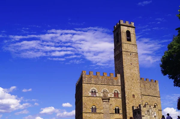 Conti Guidi Castle Poppi Τοσκάνη Ιταλία — Φωτογραφία Αρχείου