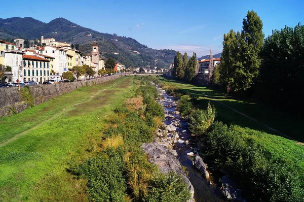 Fiume Pescia Nella Città Pescia Toscana — Foto Stock