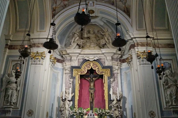 Wnętrze Kościoła Santa Maria Maddalena Pescia Toskania Włochy — Zdjęcie stockowe