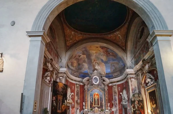 Interiér Kostela Františka Pescii Tiscany Itálie — Stock fotografie