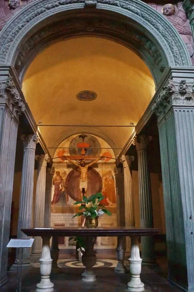 Interno Della Chiesa San Francesco Pescia Tiscania Italia — Foto Stock