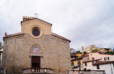 Azizler Manastırı Cephesi Stephen ve Niccolao, Pescia, Toskana, İtalya