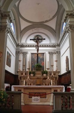 Azizler Manastırı 'nın İçi Stephen ve Niccolao, Pescia, Toskana, İtalya