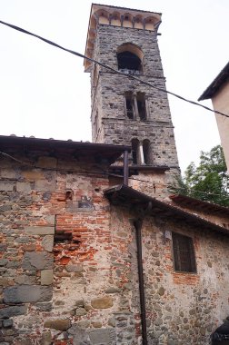 Azizler Manastırı 'nın çan kulesi Stephen ve Niccolao, Pescia, Toskana, İtalya