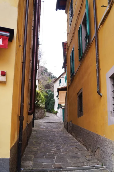 Типичная Улица Пессии Тоскана Италия — стоковое фото
