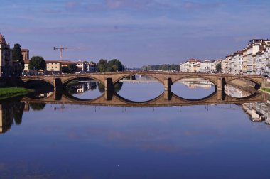 İtalya Floransa 'da Carraia Köprüsü