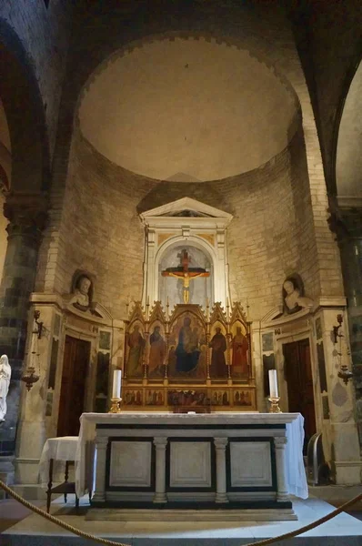 Interior Igreja Dos Santos Apóstolos Biagio Florença Itália — Fotografia de Stock