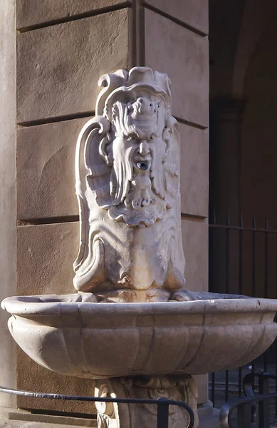 Maskenbrunnen Der Loggia Del Grano Florenz Italien — Stockfoto