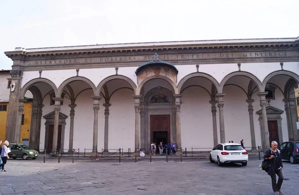 Basiliek Van Santissima Annunziata Florence Italië — Stockfoto