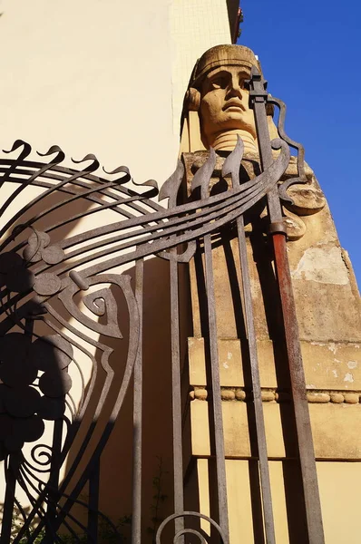 Detalle Puerta Antonini House Art Nouveau Florencia Italia — Foto de Stock