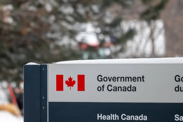 Gobierno de Canadá: Firma de la Oficina de Salud Canadá — Foto de Stock