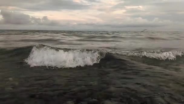 Μαύρη Θάλασσα Θόρυβος Των Κυμάτων — Αρχείο Βίντεο