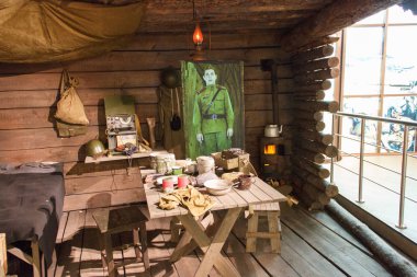 Tula, Rusya, 16 Eylül 2016: Tula Devlet Silah Müzesi 'nin iç ve sergileri. Müze soğuk ve küçük silah koleksiyonunu sunar..