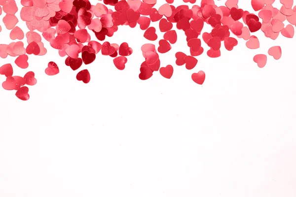 Valentýna Srdce Bílém Pozadí Rozumím Koncept Lásky — Stock fotografie