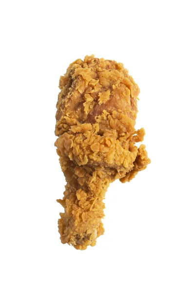 Crispy fried chicken leg isolated on background — Stock Photo, Image