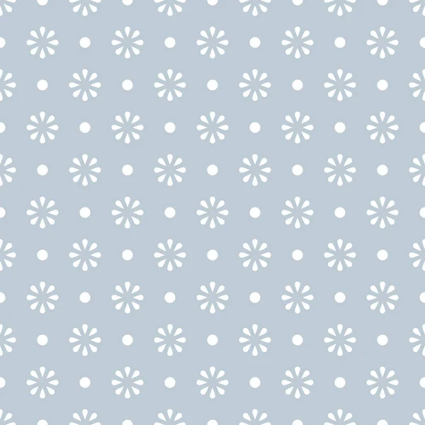 Flower geometric seamless grey and white pattern. Isolated daisy on background, abstract simple flower design. Modern minimal design. Vector illustration perfect for graphic design ,textiles, print. — Stockvector