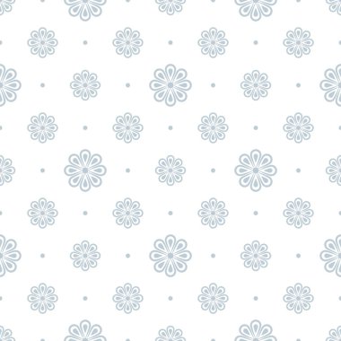 Kusursuz desen. Soyut minimum çiçek tasarımı. Beyaz arka planda gri elementler. Modern basit illüstrasyon arkaplan grafik tasarımı için mükemmeldir, tebrik kartları, tekstil, baskı, paketleme, vs..