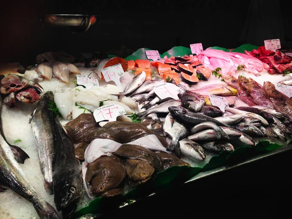 Meeresfrüchte Markt Madrid Näher Geschossen — Stockfoto