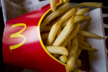 mc Donals menüsü sağlıksız ayrıntı çekimleri