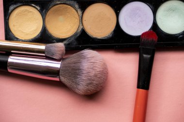 Makyaj malzemeleri, yakın çekim.