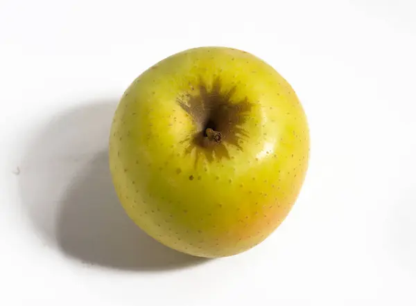 Pomme Verte Isolée Sur Fond Blanc Fruits Pomme Sains Sur — Photo