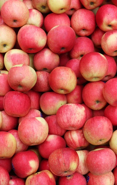 Manzanas Rojas Frescas Una Frutería — Foto de Stock