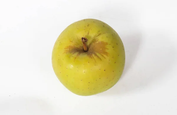 Manzana Verde Aislada Sobre Fondo Blanco Fruta Sana Manzana Sobre — Foto de Stock