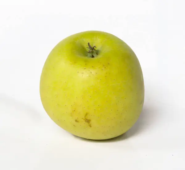 Zielone Jabłko Izolowane Białym Tle Zdrowe Owoce Jabłka Białym Tle — Zdjęcie stockowe