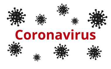 Coronavirus Banner Posteri. Covid 19 Coronavirus - Vektör