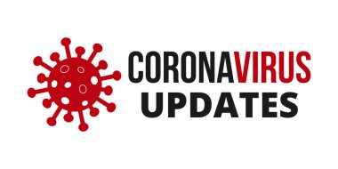 Coronavirus güncellemeleri. Roman Coronavirus Covid 19 NCoV - Vektör