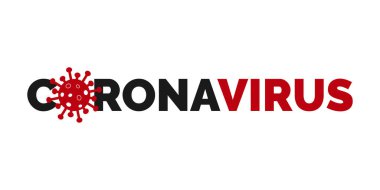 Beyaz Arkaplanda Coronavirus. Roman Coronavirus Covid 19 NCoV - Vektör