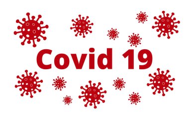 Covid 19 Afişi. Covid 19 Coronavirus - Vektör