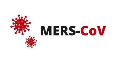 MERS kapak afişi. Covid 19 Coronavirus - Vektör