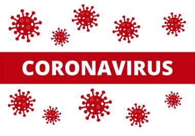 Coronavirus Banner Posteri. Covid 19 Coronavirus - Vektör