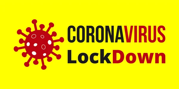 Coronavirus Lockdown Nuevo Coronavirus Covid Ncov Vector — Archivo Imágenes Vectoriales