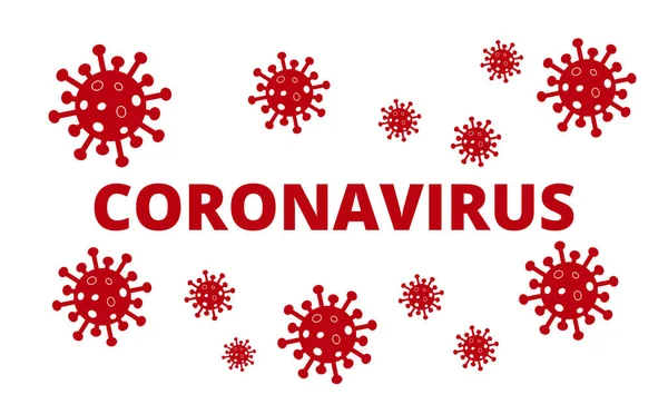 Covid Coronavirus Banner Poster Covid Coronavirus Vector — Archivo Imágenes Vectoriales